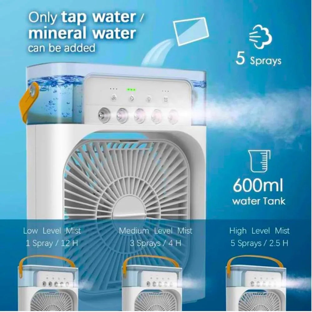 Portable Air Cooler & Fan | 3-in-1 Mini Air Conditioner