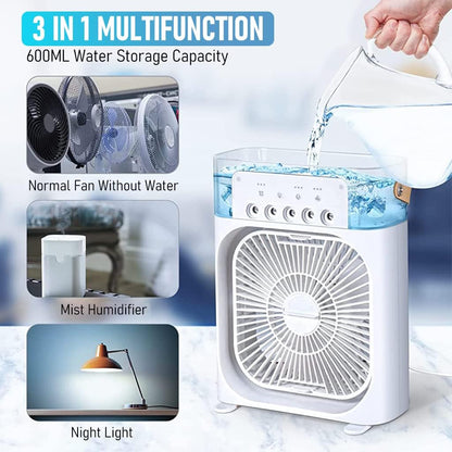 Portable Air Cooler & Fan | 3-in-1 Mini Air Conditioner