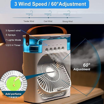 Portable Air Cooler & Fan | 3-in-1 Mini Air Conditioner