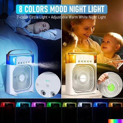 Portable Air Cooler & Fan | 3-in-1 Mini Air Conditioner