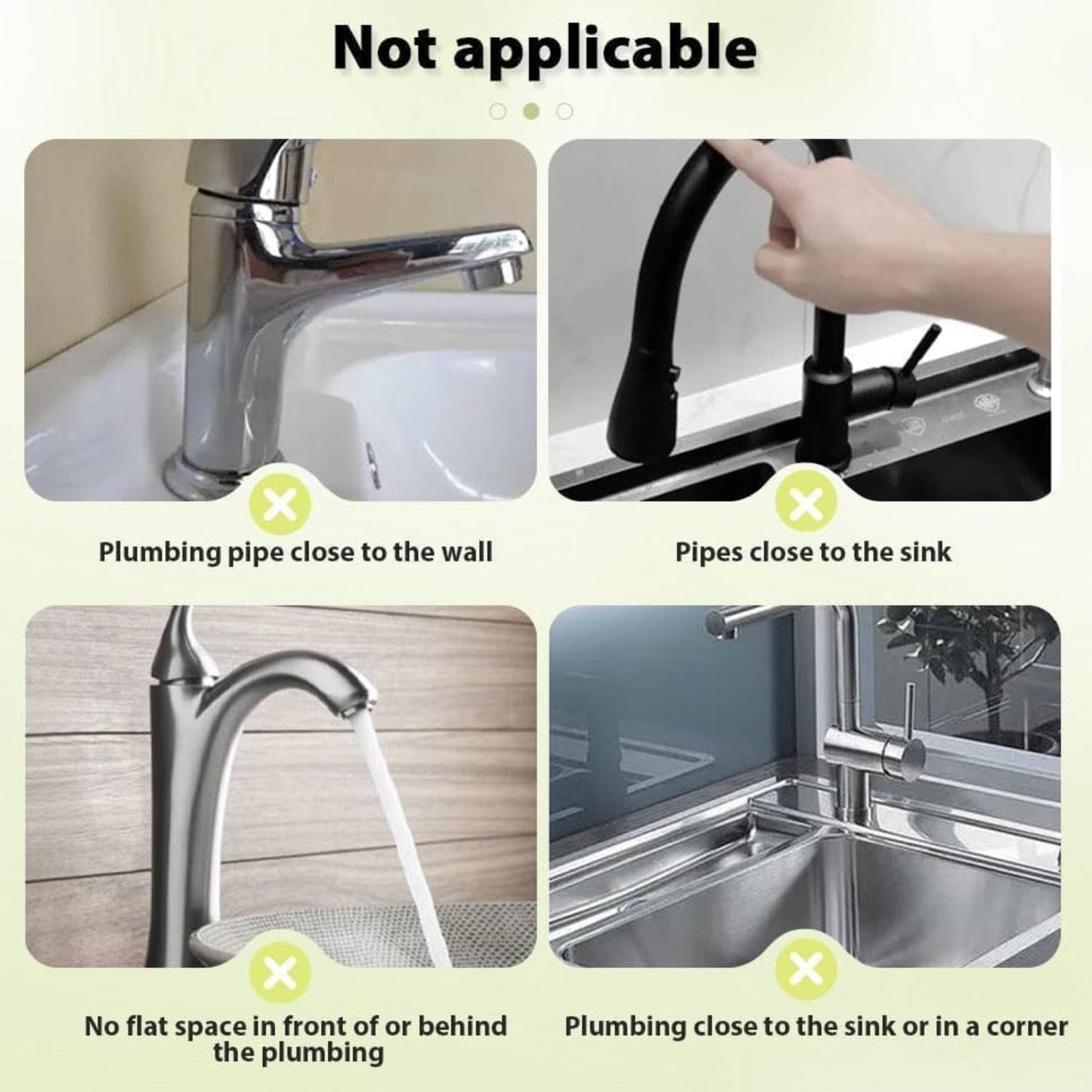 Sink Splash Guard | 17.7" Silicone Faucet Splash Guard & Organizer